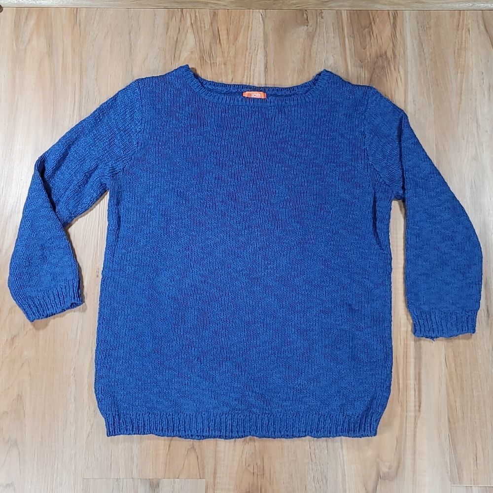 🔹️Joe Fresh Blue Knit Boatneck Sweater Large